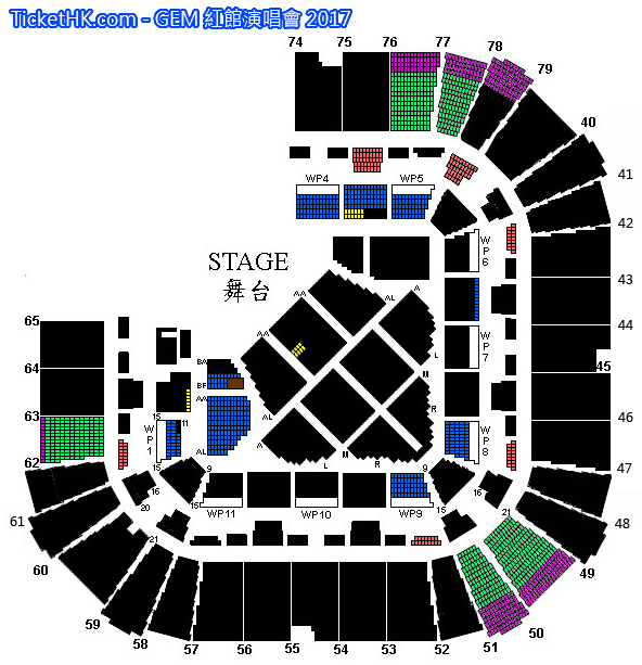 GEM 紅館演唱會 2017 門票價錢座位表及公開發售時間 TicketHK 香港演唱會門票網 演唱會,門票