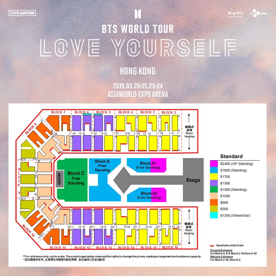 Bts Wings Seating Chart