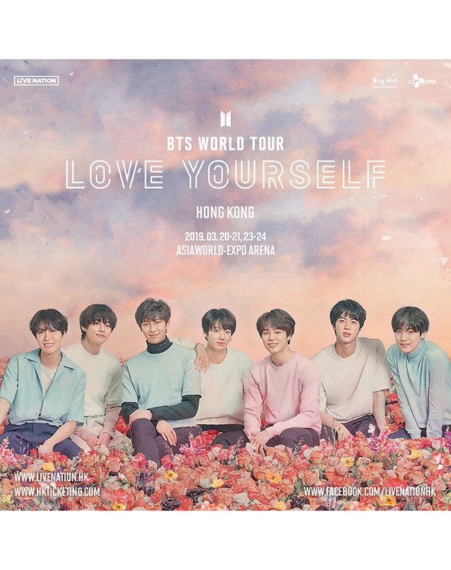 BTS 防彈少年團 香港演唱會 2019 宣傳海報 Poster BTS 防彈少年團 香港演唱會 2019 官方宣傳海報 Poster