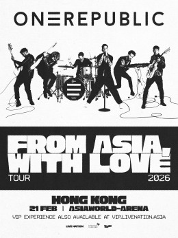 OneRepublic 香港演唱會 2026 門票價錢座位表及公開發售時間