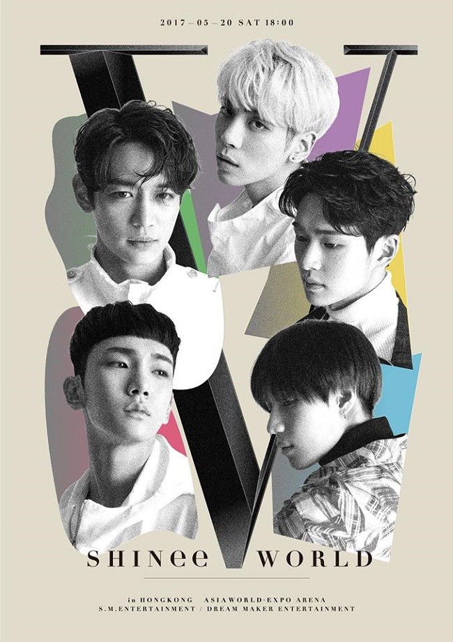 SHINee 香港演唱會 2017 官方宣傳海報 Poster