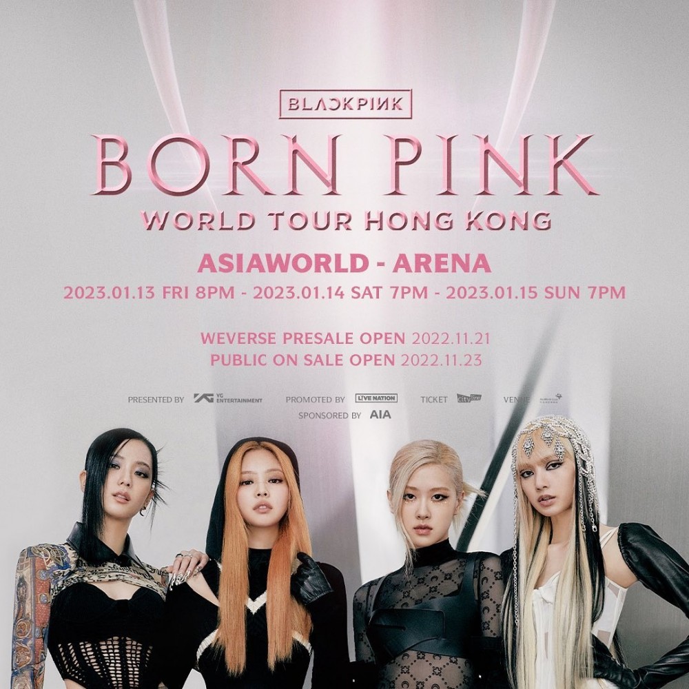 BLACKPINK 香港演唱會 2023 宣傳海報 Poster BLACKPINK 香港演唱會 2023 官方宣傳海報 Poster