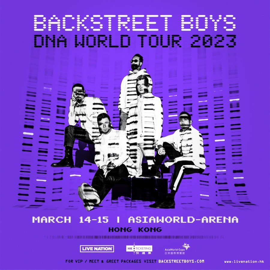 Backstreet Boys 香港演唱會 2023 宣傳海報 Poster Backstreet Boys 香港演唱會 2023 官方宣傳海報 Poster