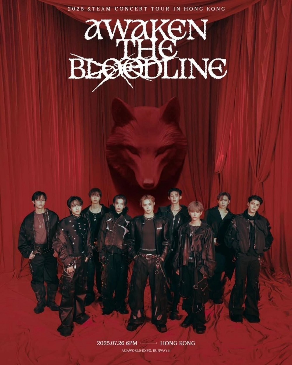 &TEAM 香港演唱會 2025 宣傳海報 Poster &TEAM 香港演唱會 2025 官方宣傳海報 Poster