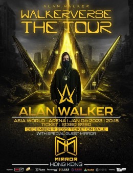 Alan Walker 香港演唱會 2023 門票價錢座位表及公開發售時間